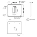 Зеркало Mixline Турин-2 80x100 4610259063600 с подсветкой фото 6