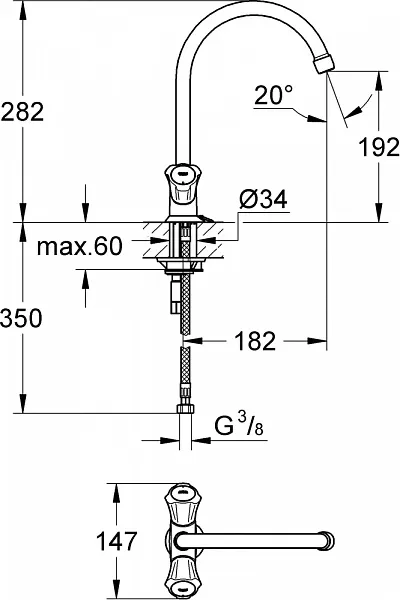 Смеситель Grohe Costa L 31812001 для кухонной мойки фото 6