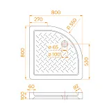 Душевой поддон RGW CER 19170488-01 фото 4