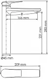 Смеситель WasserKRAFT Glan 6603H для раковины-чаши фото 6