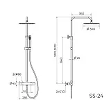 Душевая стойка KNOTLOR ECLIPSE SS-24 фото 3