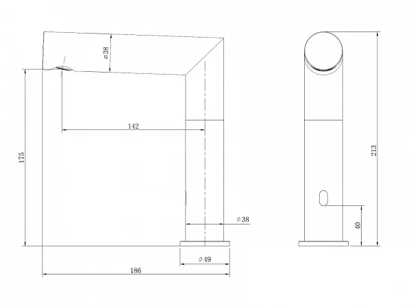 Смеситель для раковины ABBER Perfekte 316 AF8A101BGGS фото 4