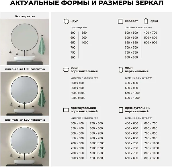 Зеркало Wellsee 7 Rays' Spectrum 60x90 см 172201740 c фронтальной подсветкой фото 6
