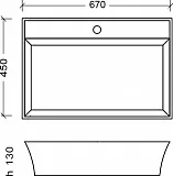 Раковина Boheme NeoArt 67 см 802 фото 10