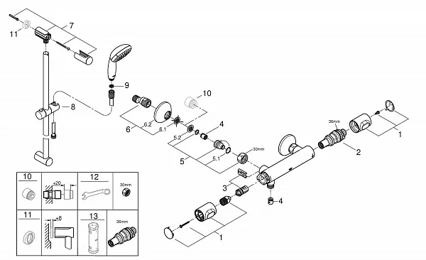 Душевой гарнитур Grohe Grohtherm 34797000 фото 4