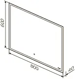 Зеркало Am.Pm Spirit 2.0 80x60 M71AMOX0801SA с подсветкой фото 5