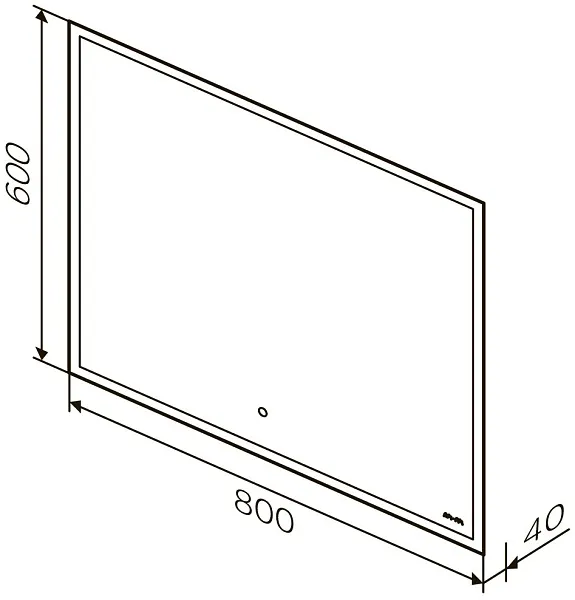 Зеркало Am.Pm Spirit 2.0 80x60 M71AMOX0801SA с подсветкой фото 5