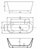 Акриловая ванна Vincea 170x80 VBT-421-1700MB фото 3
