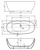 Акриловая ванна Vincea 170x80 VBT-405-1700 фото 4