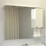 Зеркало Comforty Севилья 100x80 00003132628CF правая с подсветкой с полочкой фото 2