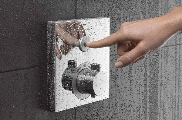 Термостат Hansgrohe ShowerSelect 15762000 для душа с внутренней частью фото 3