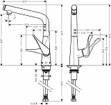Смеситель Hansgrohe Metris Select M71 14883000 для кухонной мойки фото 7