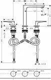 Смеситель Hansgrohe Metropol 32515670 для раковины с донным клапаном фото 2