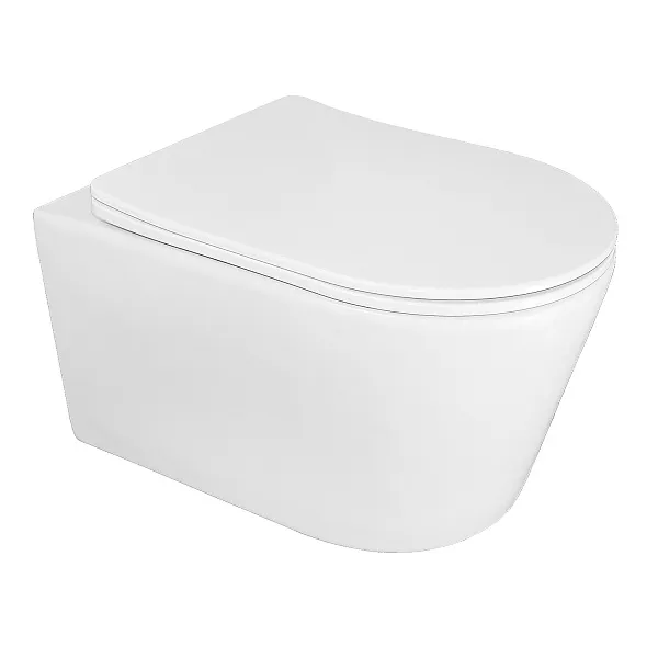 Унитаз Azario Ollin AZ-0513R подвесной безободковый с сиденьем микролифт фото 1