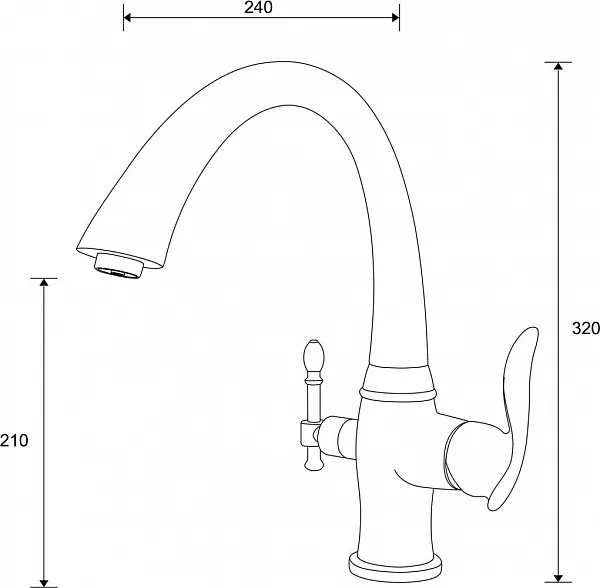 Смеситель ZorG Sanitary ZR 340 YF для кухонной мойки фото 2