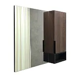 Зеркало Comforty Франкфурт 88x80 00004150529CF правая с полочкой фото 2