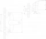 Смеситель Decoroom DR68 DR68055 для душа фото 2
