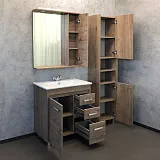 Зеркало Comforty Марио 75x83,5 00-00004159CF с подсветкой с полочкой фото 5