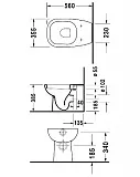 Унитаз Duravit D-Code 21150900002 приставной фото 3