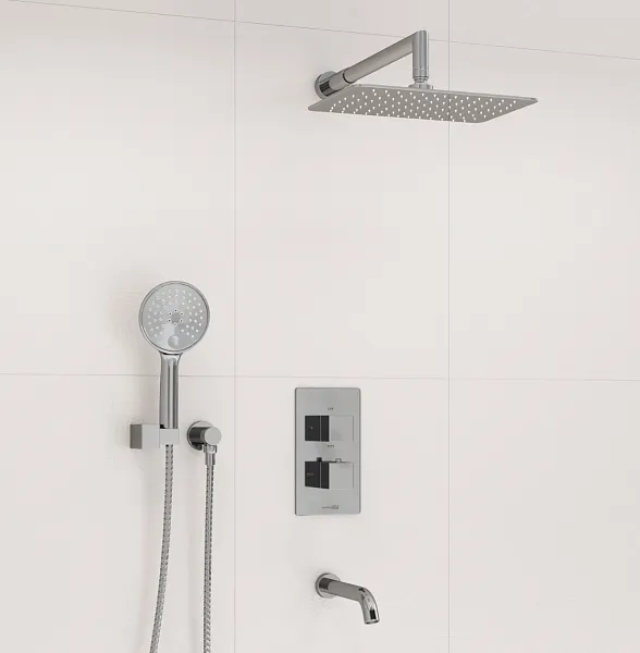 Душевой комплект WasserKRAFT A171519 Thermo встраиваемый фото 2