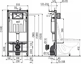 Инсталляция для унитаза AlcaPlast Sadromodul AM101/1120 фото 2