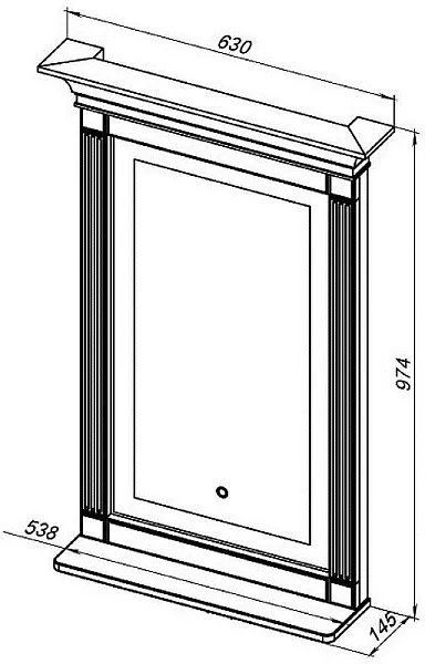 Зеркало Aquanet Селена 65x97 246509 с подсветкой фото 8