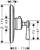 Термостат Axor Montreux 16823000 для душа фото 2