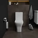 Унитаз-компакт Watersense Eva Pro W00138 напольный безободковый с микролифтом фото 2