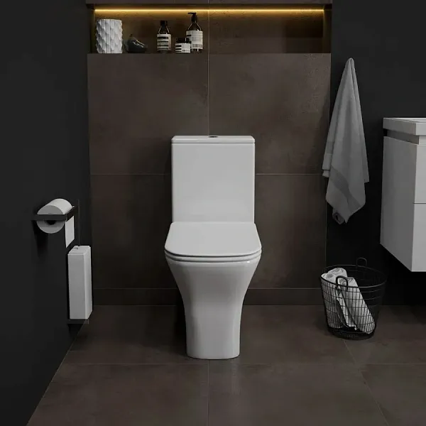 Унитаз-компакт Watersense Eva Pro W00138 напольный безободковый с микролифтом фото 2