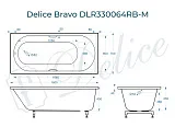 Ванна из искусственного камня Delice Bravo DLR330064RB-M фото 1