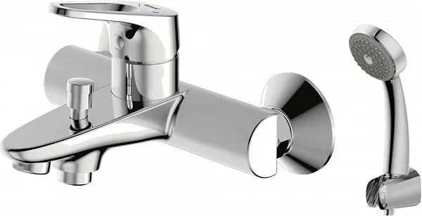 Смеситель Bravat Drop-D F648162C-B-RUS для ванны с душем фото 1