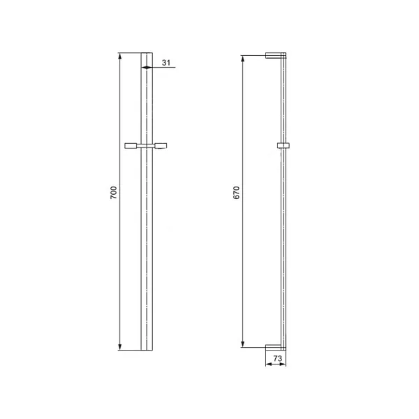 Душевая штанга PAINI Ravenna 124P40 фото 3