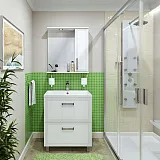 Тумба с раковиной Runo Олимпия 60 напольная фото 2