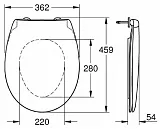 Крышка-сиденье Grohe Bau Ceramic 39493000 с микролифтом фото 5
