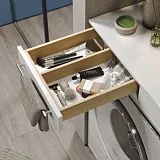 Тумба с раковиной Alavann Cosmetic 35 см напольная белая фото 2