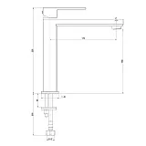 Смеситель для раковины PAINI Grazia 21PZ205M фото 9