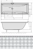 Акриловая ванна Alpen Cleo 180x80 a05611 фото 3