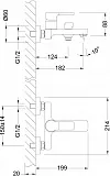 Смеситель Lemark Aura LM0614C для ванны с душем фото 3