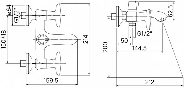 Смеситель Iddis Copter COPSB02i02 для ванны с душем фото 7