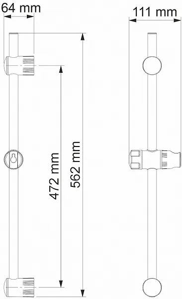 Душевая штанга WasserKRAFT A012 фото 3
