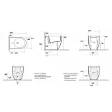 Биде напольное KERASAN Flo А0002339974 фото 1