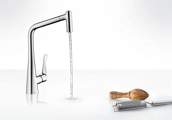 Смеситель Hansgrohe Metris M71 14820000 для кухонной мойки фото 2