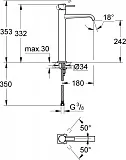 Смеситель Grohe Allure 23403000 для раковины-чаши фото 7