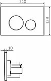 Кнопка смыва AM.PM Pro I049001 белая фото 2