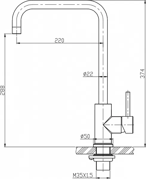 Смеситель BelBagno BB-LAM03A-IN для кухонной мойки фото 2