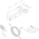 Смеситель Am.Pm Like F8095000 для ванны c душем фото 7