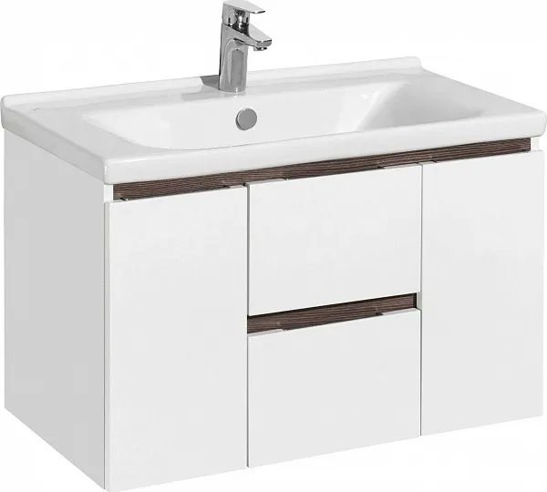 Тумба с раковиной Акватон Рене 80 подвесная фото 1