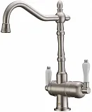 Смеситель ZorG Sanitary ZR 326 YF NICKEL для кухонной мойки фото 1