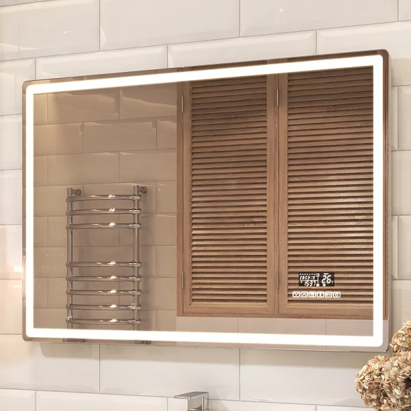 Зеркало Vigo Geometry Media Voice 70x120 4640027149021 с подсветкой фото 1