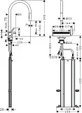 Смеситель Hansgrohe Aquno Select M81 73831670 для кухонной мойки фото 8